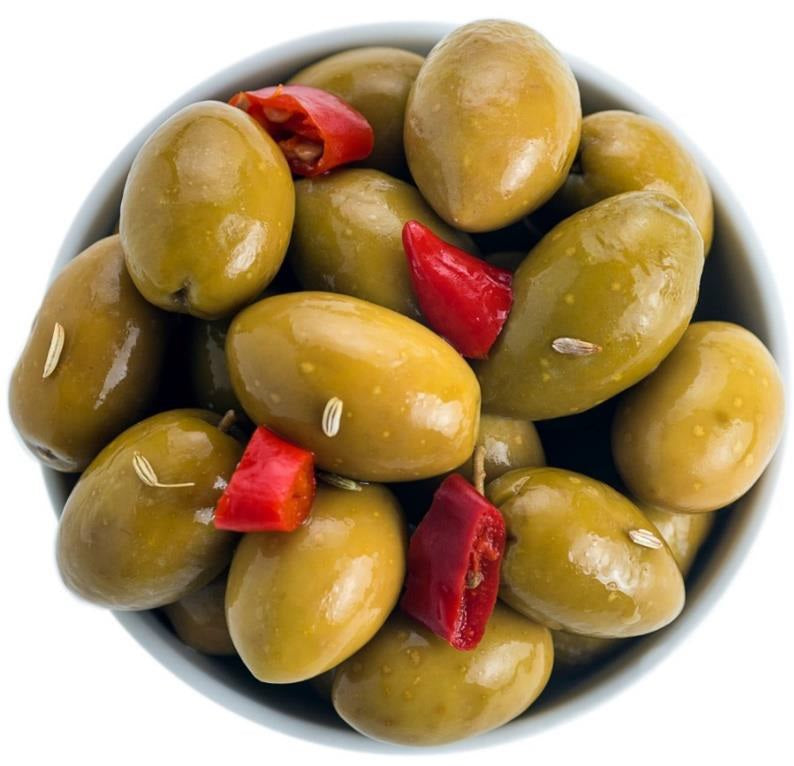 Olive Verdi Calabresi aromatizzate in olio di girasole 3 kg